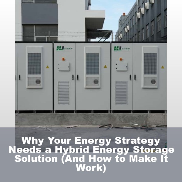 Why Your Energy Strategy Needs a Hybrid Energy Storage Solution (And How to Make It Work)